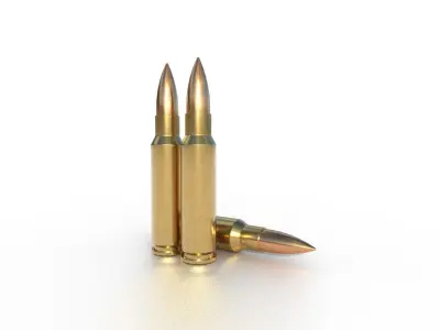 30 Thompson Contender Ammo Low-poly 3D model