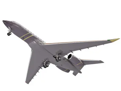 Bombardier Global 8000 aircraft 3D model