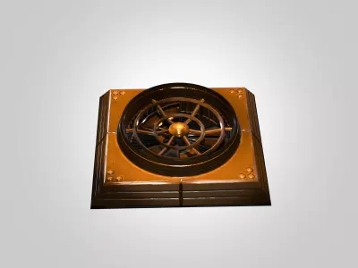 Industrial Ventilation Fan 3D Model with PBR Textures Free low-poly 3D model