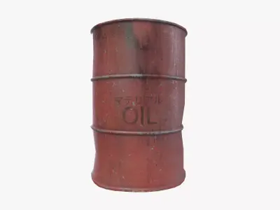 Rusty Oil Barrel 3D model purchase