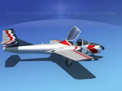 Cessna T-37 Tweetybird V16 Civil Sport 3D model