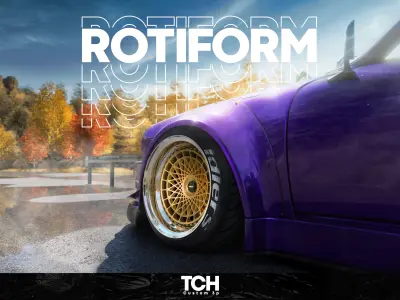 Rotiform  6 rims pack High and Low poly Low-poly 3D model