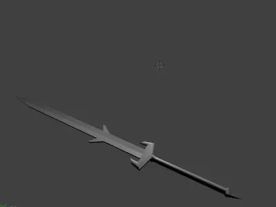 Warlord Battle Sword Free low-poly 3D model