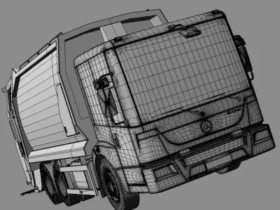 Mercedes Econic Garbage Truck 3D model