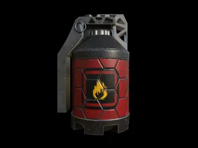 Grenade TypeA Low Poly Low-poly 3D model