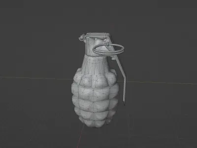 Mk2 Grenade Low-poly 3D model get
