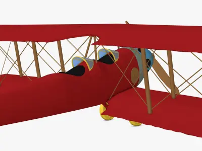 Biplane 3D model purchase