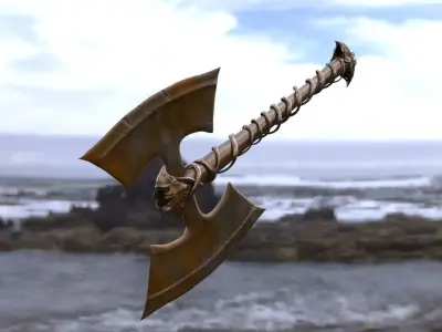Axe Banded handle 3D model