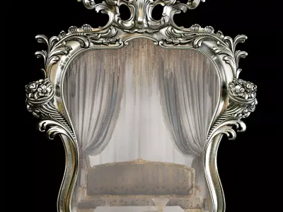 Classic mirror 002 3D model