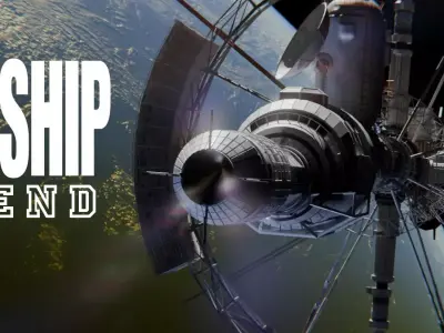 Space Ship 3D model 8