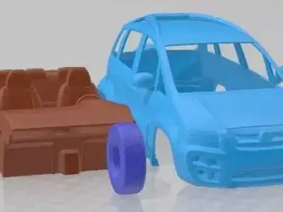 Fiat Idea Adventure 2011 Printable Car  3D print model