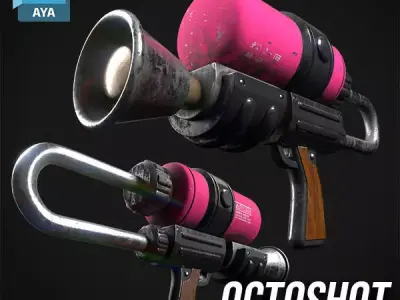 Prop - Weapon - Octoshot 3D model