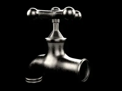Water tap 3D model