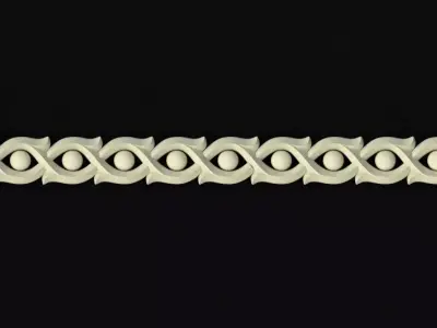 Central decor ornament for furniture Free 3D model 7