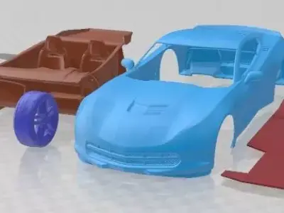 Chevrolet Corvette C7 Stingray Coupe 2014 Printable Car 3D print model
