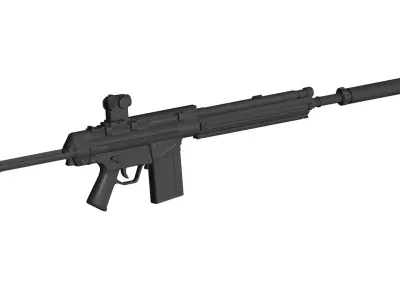 Heckler Koch G3 3D model