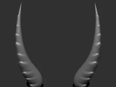 Demonic horns 3D model