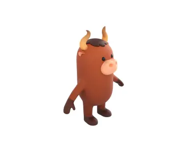 Bull Character  3D model