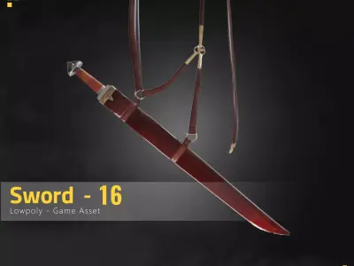 Sword-16 Low-poly 3D model