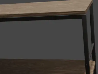 Four-layer industrial wind iron frame Free 3D model