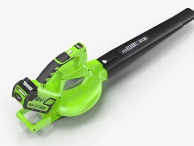 Leaf Blower DigiPro G-MAX 40V GreenWorks Low-poly 3D model