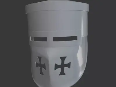 Medieval Pot Helmet 3D Printable 3D print model