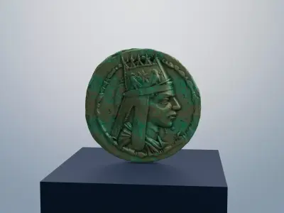 TIGRANES II  THE GREAT  ANCIENT COIN 3D print model