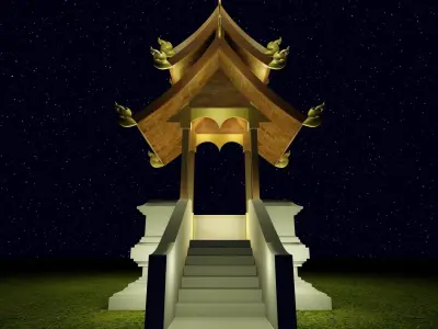 Thai pavilion 3D model