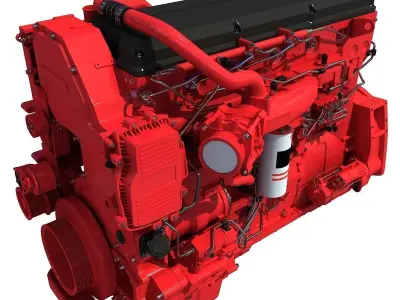 Truck Engine 3D Models 3D Model Pack