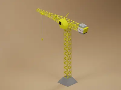 Crane 3D model 7