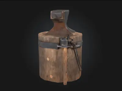 Blacksmiths Stand  The Crafting Corner of Iron and Fire 3D model
