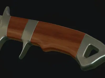 Hunting Knife Low-poly 3D model buy