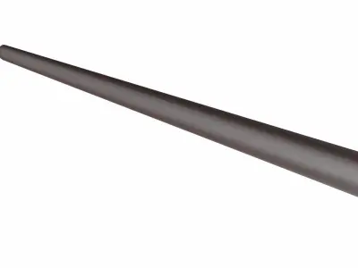 Tsurugi sword Low-poly 3D model