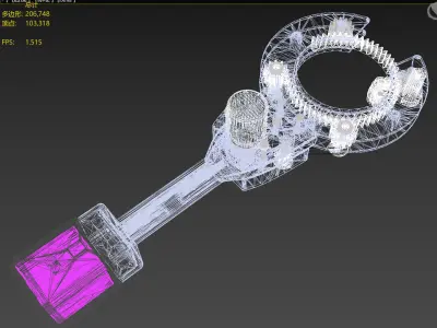 Cable wrapping machine 3D model
