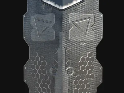 Ballistic Shield Low-poly 3D model purchase