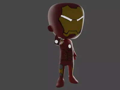 Iron Man Redesigned Low-poly 3D model