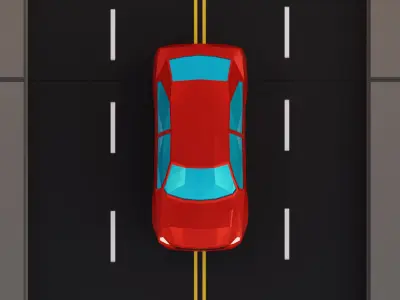 Car 3d model - Low poly stylized  Free low-poly 3D model