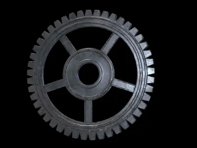 gearwheel0001 gear wheel Low-poly 3D model