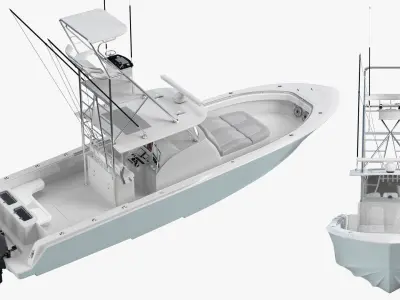 Sport Fishing Boat 3D model purchase