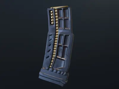 3D gun magazine model 3D model