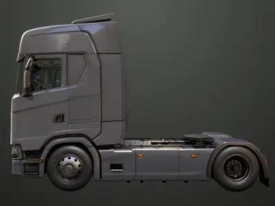 Heavy Truck Chassis 06 Interior All PBR Unity UE Textures  purchase 3D model