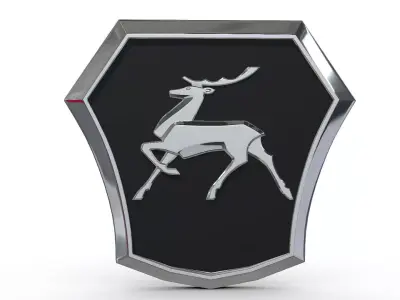 gaz logo 3D model from CGTrader