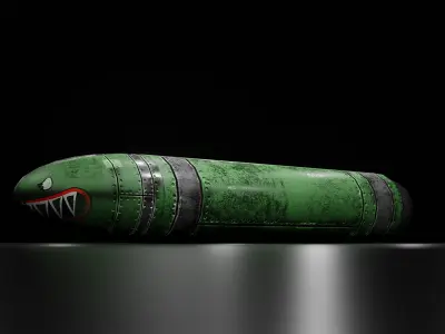 Rocket Missile - Sci-Fi - Game Ready Free low-poly 3D model