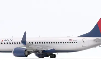 Boeing 737-800 MAX Delta Airlines 3D model