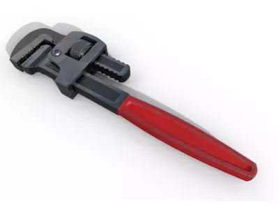 Pipe Wrench Low-poly 3D model get