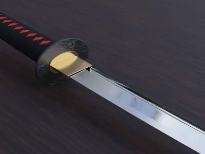 Japanese Ancient Katana Free 3D model
