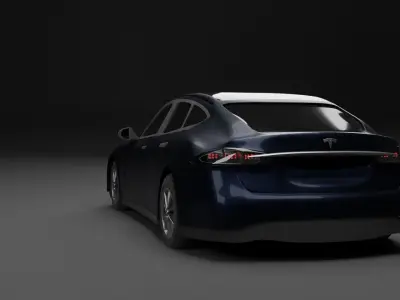 tesla car s 2013 Free 3D model