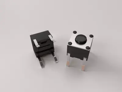 Tactile Push Button 3D model by firdz3d