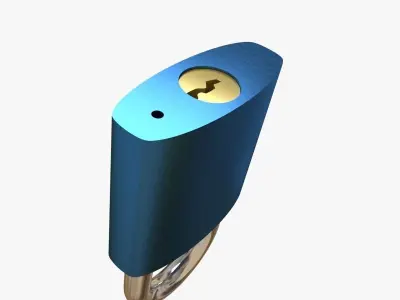 Padlock 3D model buy