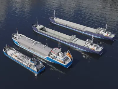 Ships tanker 3D model